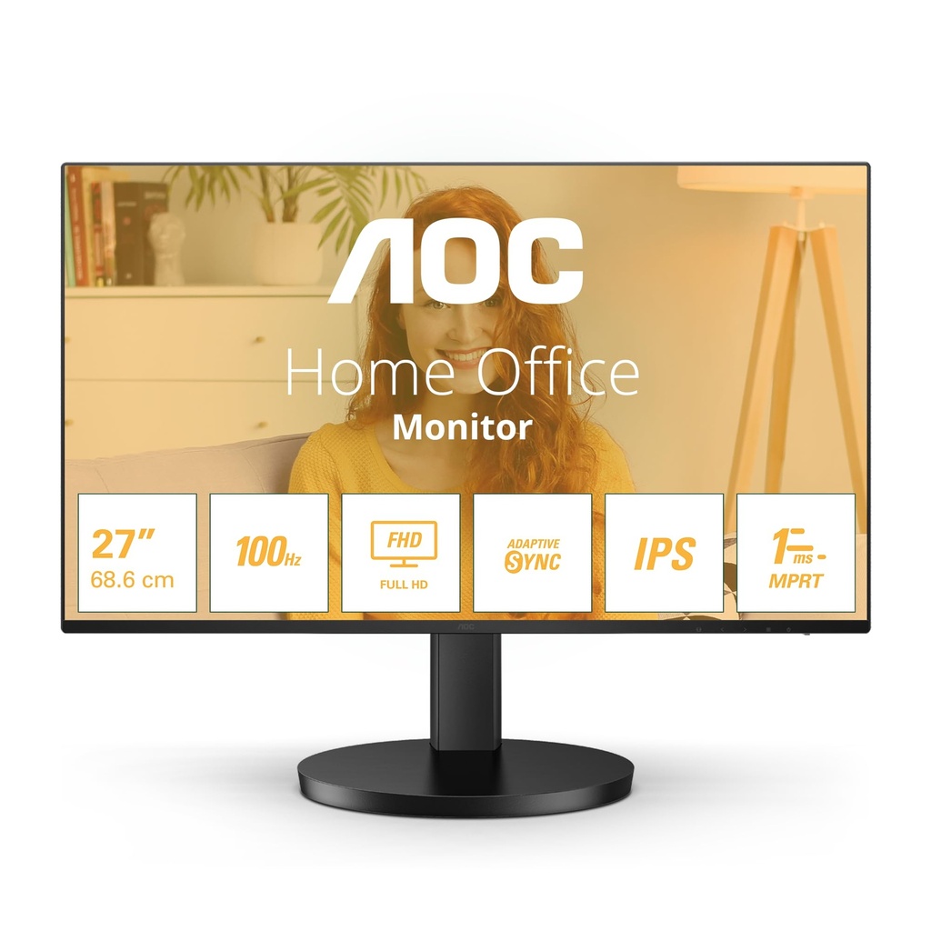 MONITOR 27" AOC 27B3HA2 4MS IPS FULL HD HDMI VGA ALTAVOCES 2x2W