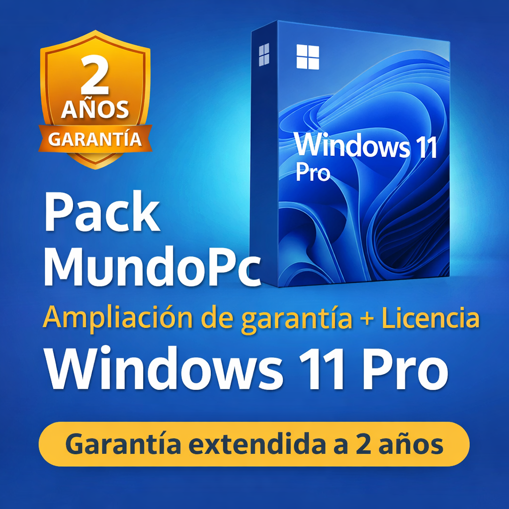 PACK BASICO MUNDOPC PC Y PORTATIL REFURBISHED (LIC. W11P + GARANTIA 2 AÑOS) 