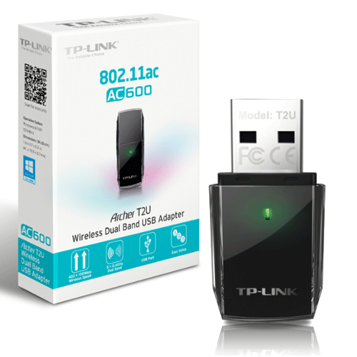 TARJETA DE RED WIFI USB DUAL BAND AC600MBPS TP-LINK ARCHER T2U