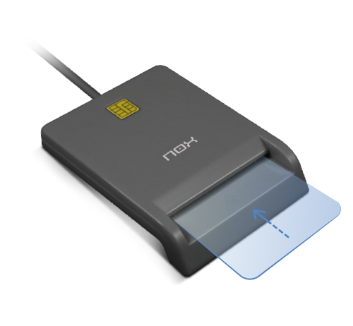 LECTOR DE DNI USB NOX NXLITECARDID (COMPACTO)