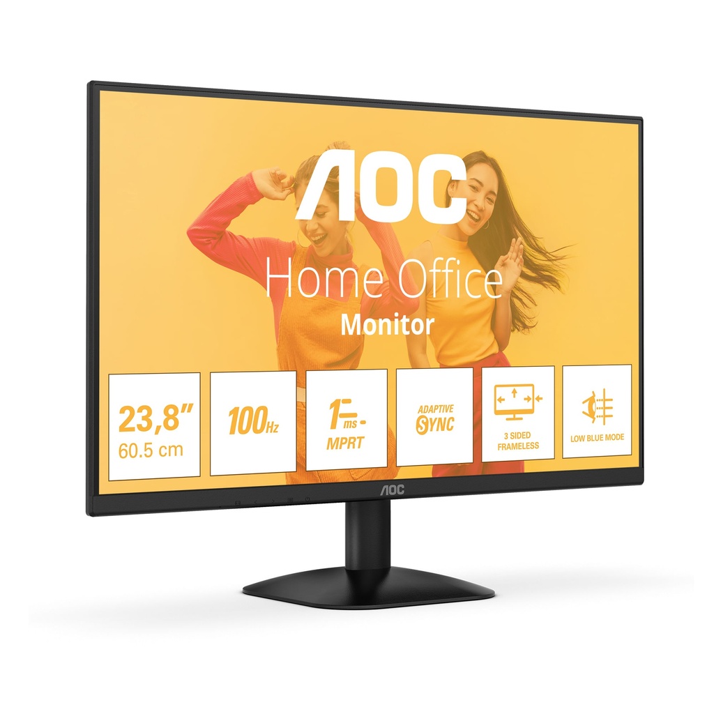 MONITOR LED 23,8" AOC 24B35HM2 100HZ 1MS VA FHD HDMI VGA