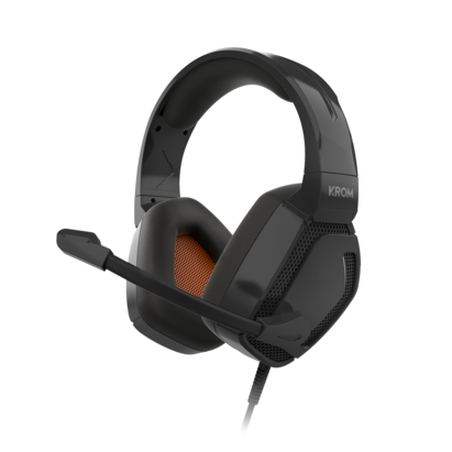 AURICULARES GAMING DIADEMA MICRO KROM KOPA PRO CTRL VOL.+MUTE (CABLE 2,1M) (JACK 3.5)