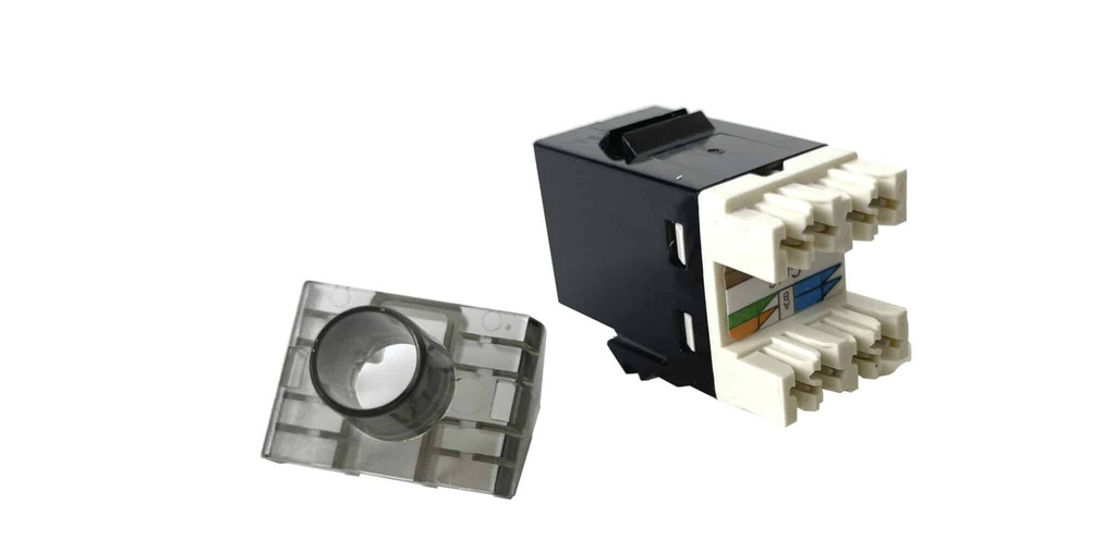 CONECTOR KEYSTONE RJ45 180º CAT6 DUAL BLOCK UTP PHASAK SD 3018
