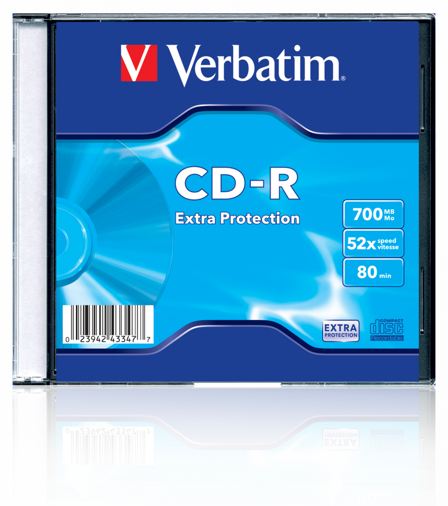 CDR VERBATIM 52X 700MB 80MIN CAJA SLIM 43415