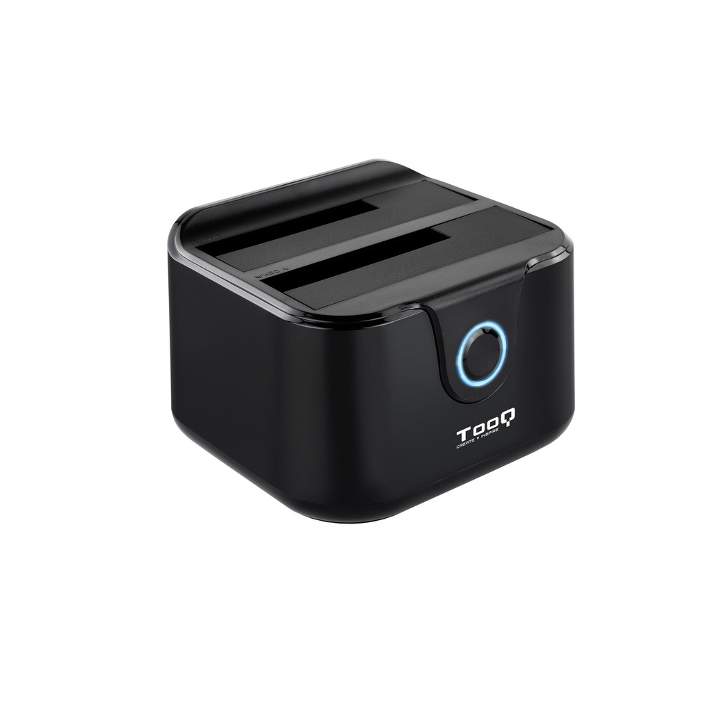 DOCK STATION USB 3.1 HDD SATA 2,5"/3,5" (2 BAHIAS) (BOTON CLONAR) TQDS-802B