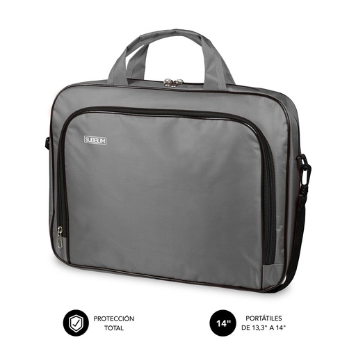 [Z011210] MALETIN PORTATIL 13,3-14" SUBBLIM OXFORD GRIS