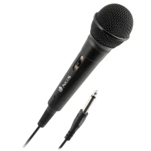 [Z012810] MICROFONO DINAMICO KARAOKE NGS SINGER FIRE JACK 6,3MM 3M BOTON ON/OFF