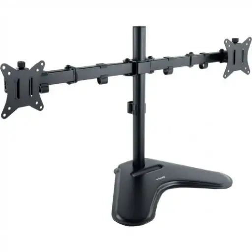 [Z013144] SOPORTE 2 MONITORES CON PIE 17" A 32" TOOQ DB1702TN VESA 75-100 9KG/BRAZO