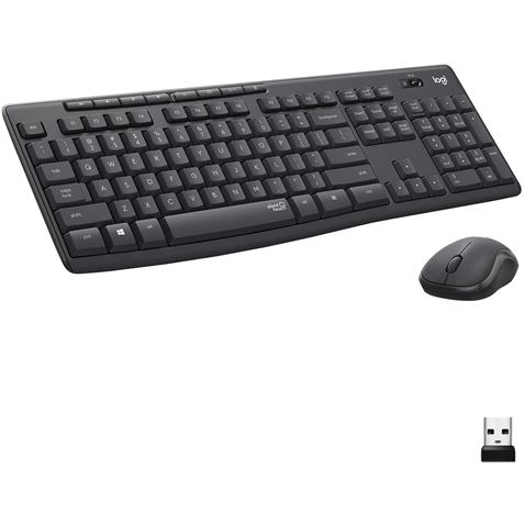[Z011831] TECLADO + RATON INALAMBRICOS LOGITECH MK295 SILENT NEGRO