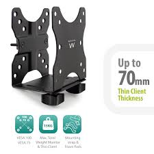 [Z014005] SOPORTE AJUSTABLE PARA MINI PC USDT/NUC EWENT EW1517 VESA 75-100 15KG MAX