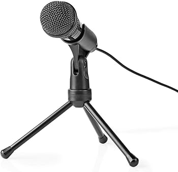 [Z014252] MICROFONO JACK 3,5MM + TRIPODE CABLE 1,8M NEDIS MICTJ100
