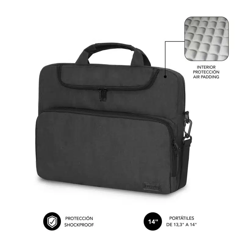 [Z020801] MALETIN PORTATIL 13,3-14" SUBBLIM AIR PADDING NEGRO SUBLB-4APLB50