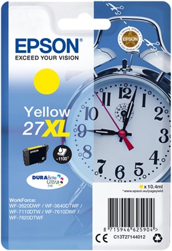 [Z021249] C O EPSON 27XL T2714 AMARILLO 1100PAG C13T27144012