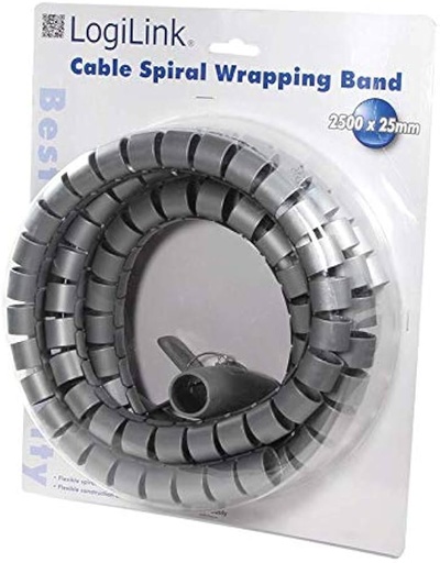 [Z009720] CUBRECABLES ORGANIZADOR EN ESPIRAL LOGILINK KAB0013 2,5Mx25MM