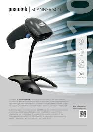 [Z012331] LECTOR CODIGO BARRAS POSWINK SC10 1D/2D USB + BASE (AUTOM. O MANUAL)